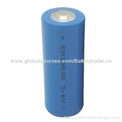 ER18505 Li-SOCl2 Battery with 3.6V Voltage and 3,500mAh High-capacity, Used for Water MetersNew